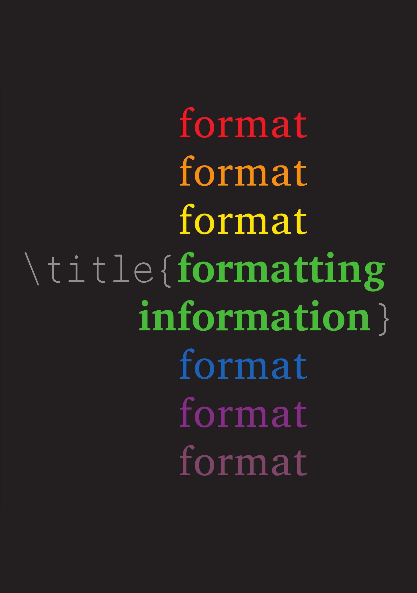Formatting Information (book)